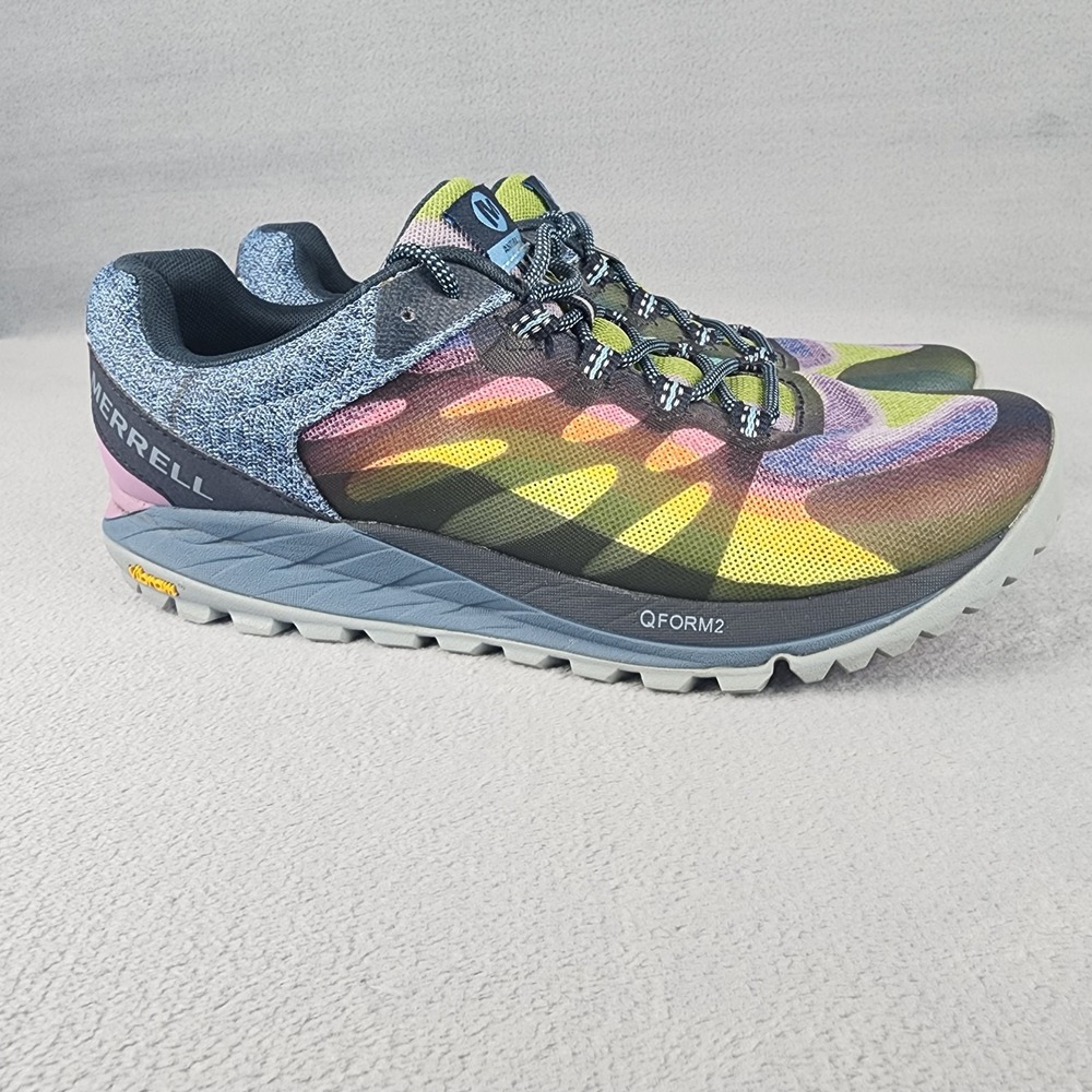 Merrell Antora 2 Womens 9 Multicolor Rainbow Trail Running Vibram Shoes